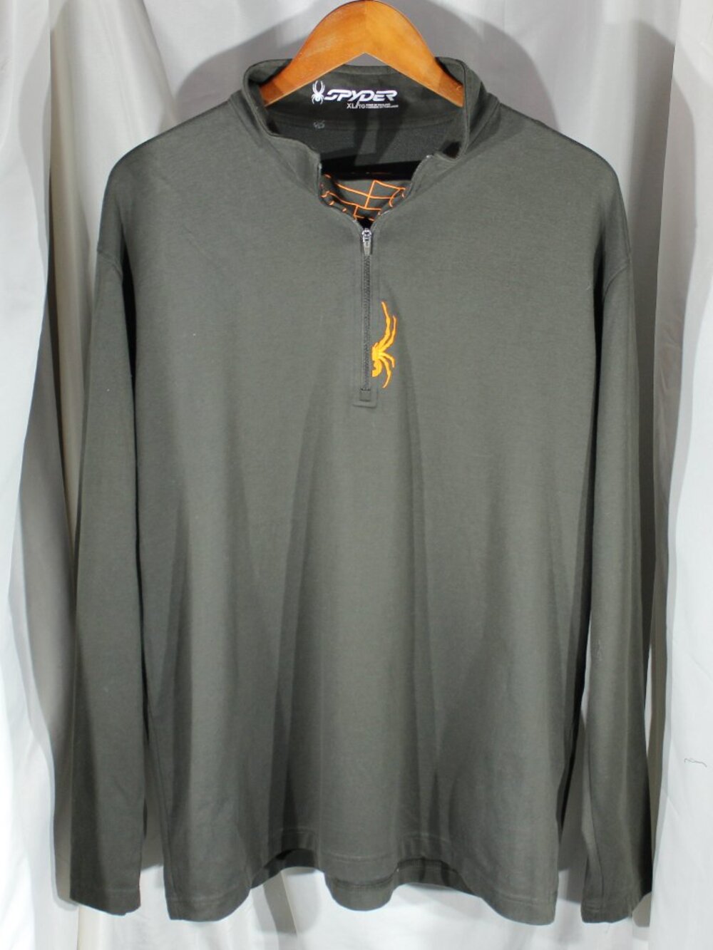 Olive Green Spyder Athletic 1/4 zip pullover - Size XL